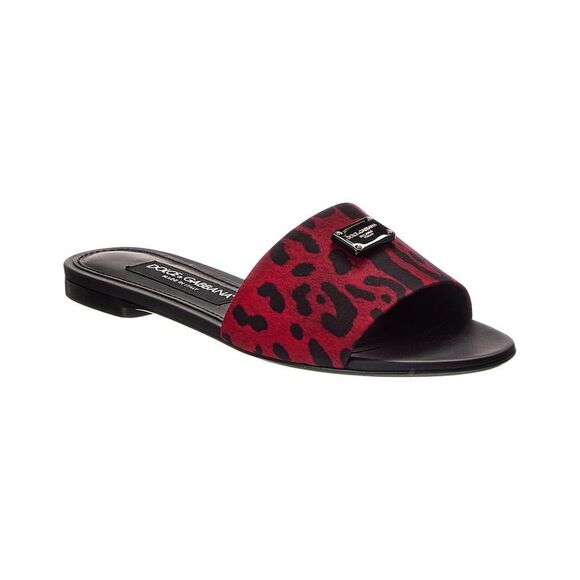 Dolce & Gabbana Satin Sandal Red